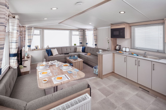 Brochure picture of a New 2022   Swift Loire  28 x 12  2 bedroom model.