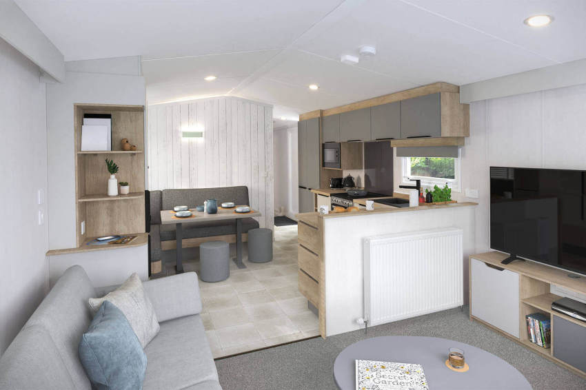 Interior picture of a 2023 Model Swift Moselle 35 x 12 2 bedroom Static holiday caravan