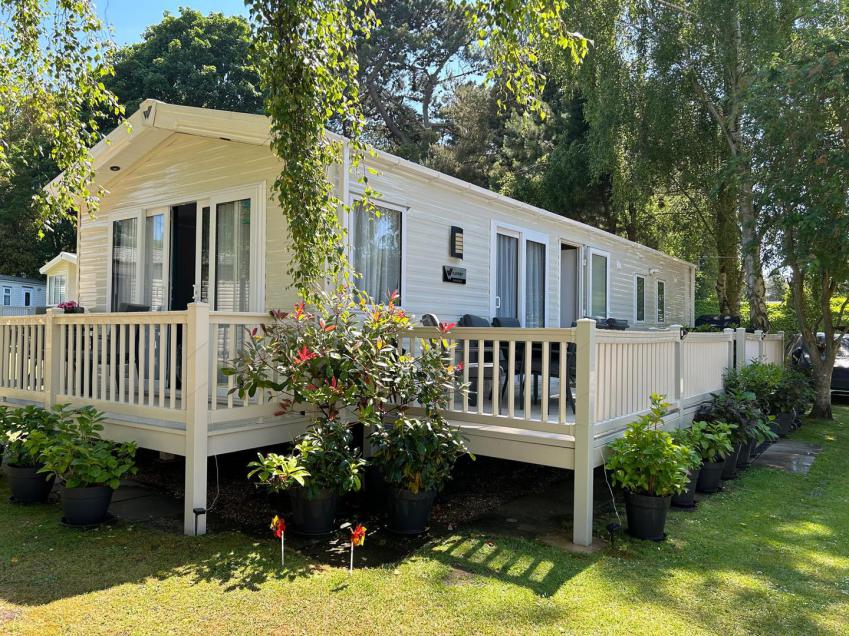 Picture of an Willerby Avonmore 40 x 14 2 bedroom holiday static caravan with decking for sale at Friary Farm Caravan Park,