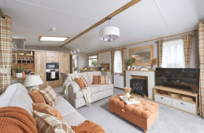 ABI Ambleside  40' x 13' 2 bedroom model Sited at Friary Farm Caravan Park at Blakeney, North Norfolk