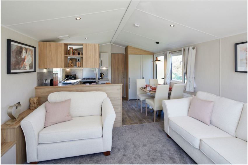 Willerby Manor 35' x 12' 2 bedroom model sited at Friary Farm Caravan Park Blakeney, North Norfolk.