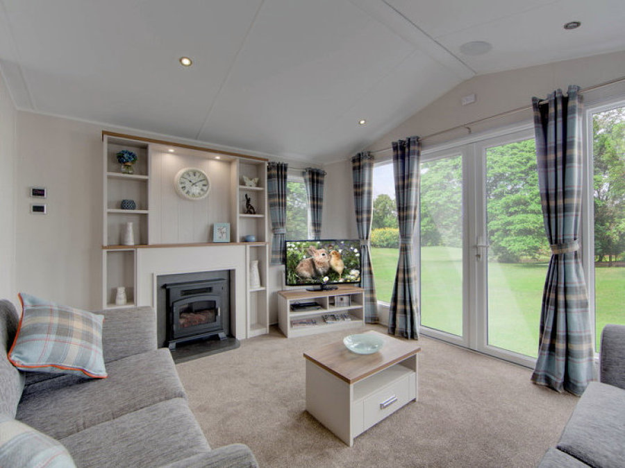 Picture of the lounge in a 2026 42 x 14 2 bedroom Willerby Sheraton Elite sited on the Orchard Holiday Park, Wells next the Sea, North Norfolk.