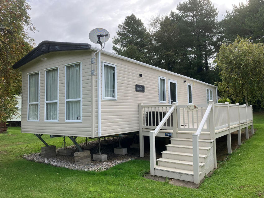 Picture of an ABI Beverley 39 x 12 2 bedroom holiday static caravan with decking for sale at Friary Farm Caravan Park,
